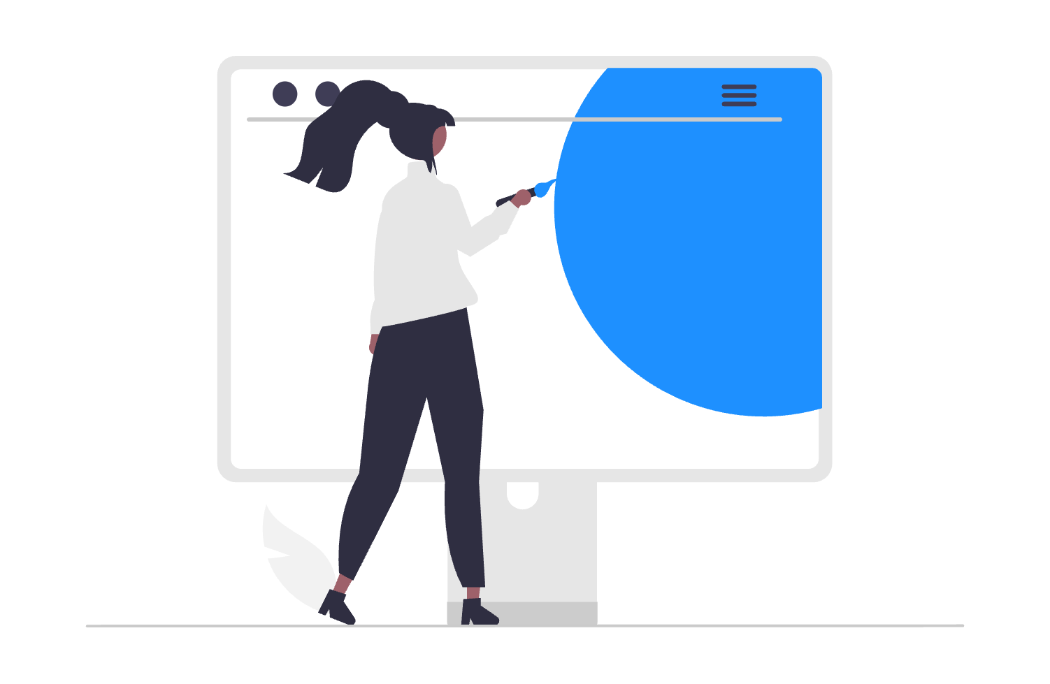 Illustration représentant le design A propos de nous